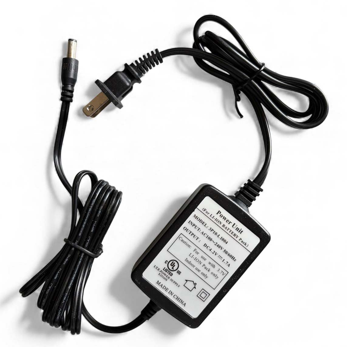 3P10-L1004 4.2V 1.7A desktop charger applicable for 1s 3.7V Li-ion battery