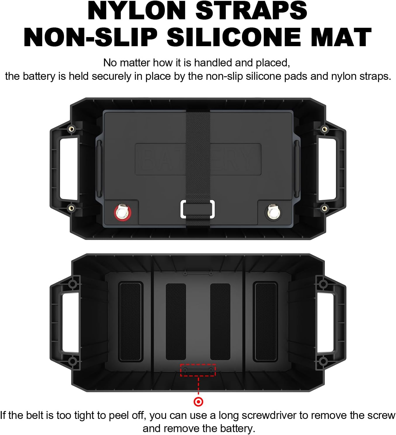 Battery Box with USB and Anderson Plug - 12V Waterproof Smart Battery Box (NO INVERTER)