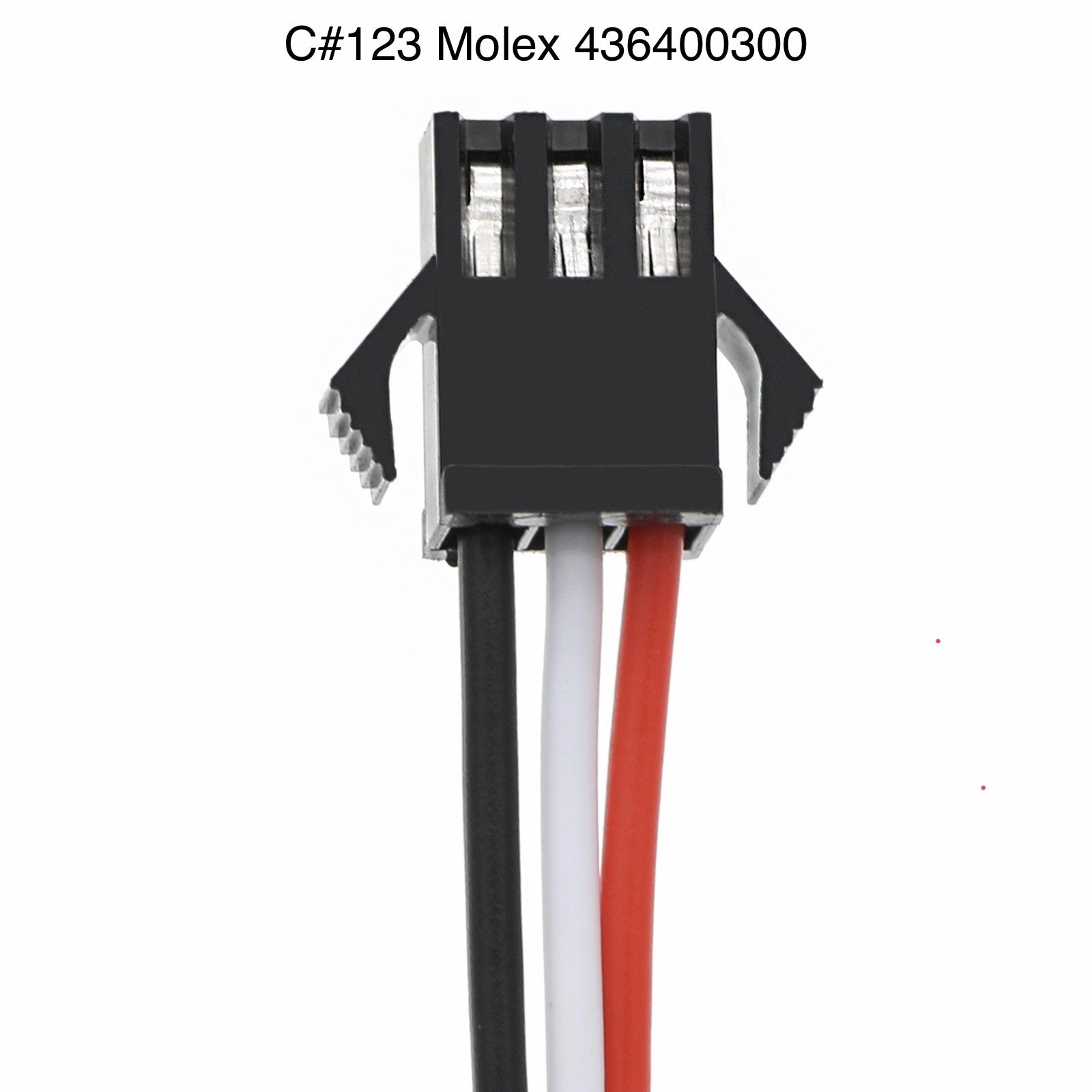 C#123 Molex Micro-Fit 3.0 Plug Housing, Single Row, 3 Circuits