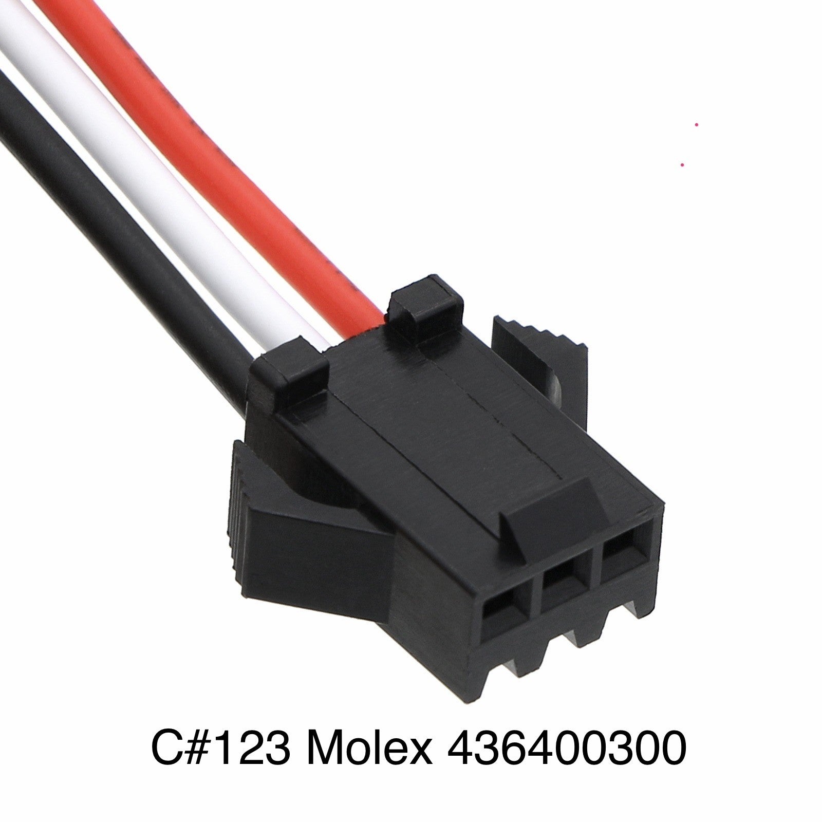 C#123 Molex Micro-Fit 3.0 Plug Housing, Single Row, 3 Circuits