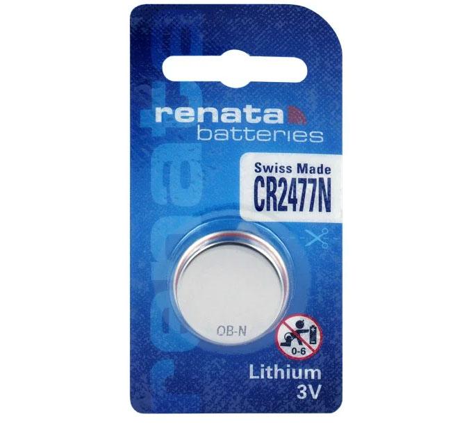 Renata CR2477N Battery 3.0V Lithium - Coin Cell Battery