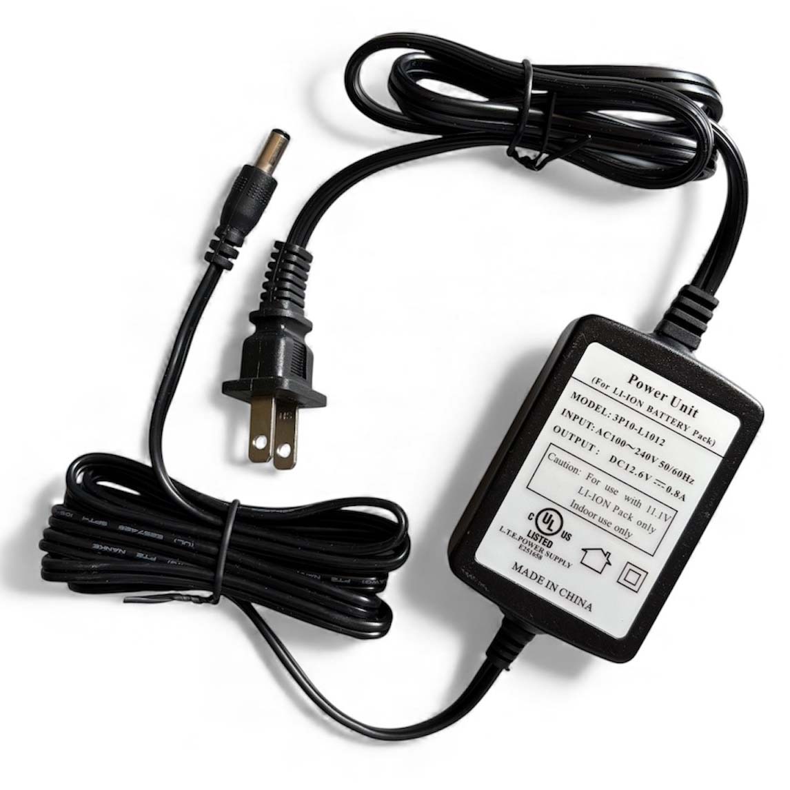 3P10-L1012 12.6V 0.9A desktop charger applicable for 3s 11.1V Li-ion battery