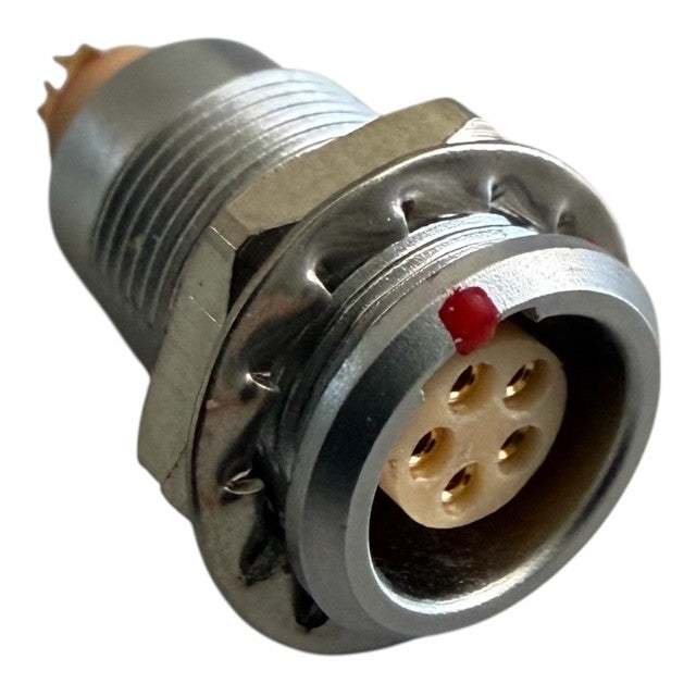 EGA.0B.305.CLL Fixed Receptacle, 0B Series, 5-Contact Female Solder Socket