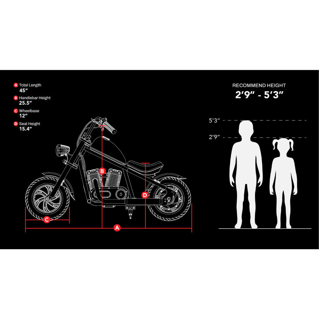 Electric Bike for Kids - HyperGoGo Cruiser 12 Plus Mini Electric Bike (WITH APP)