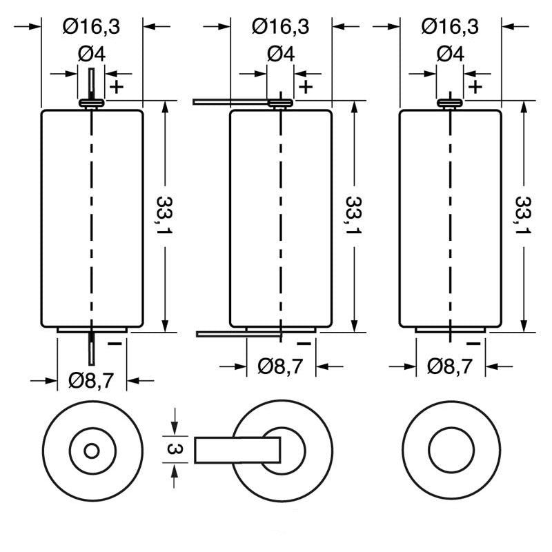 Saft LS17330CNR Li-SOCl2 3.6V